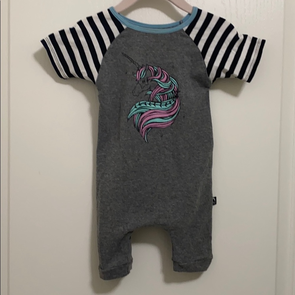 Rags to Raches 6-12 month Unicorn romper